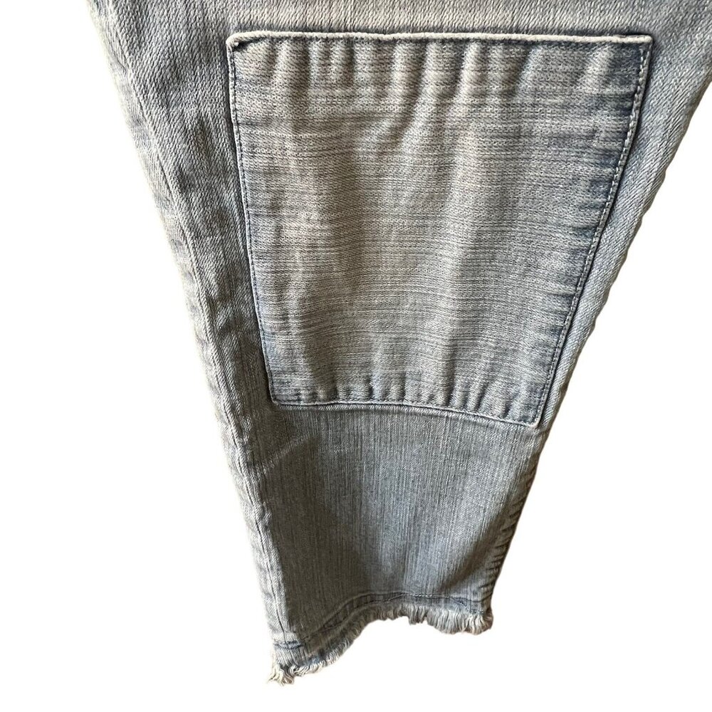Anthropologie Pilcro and the Letterpress Jeans Womens 29 Blue Fit Hyphen Fringe - Picture 9 of 14